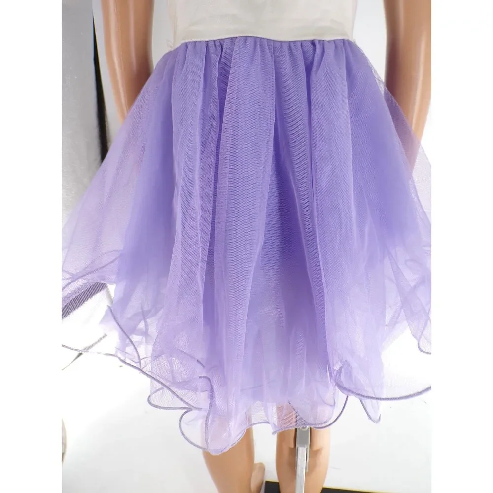 Pre-Owned Dance Costume Gallery 18212 Medium Child Lavender Lyrical Sequins